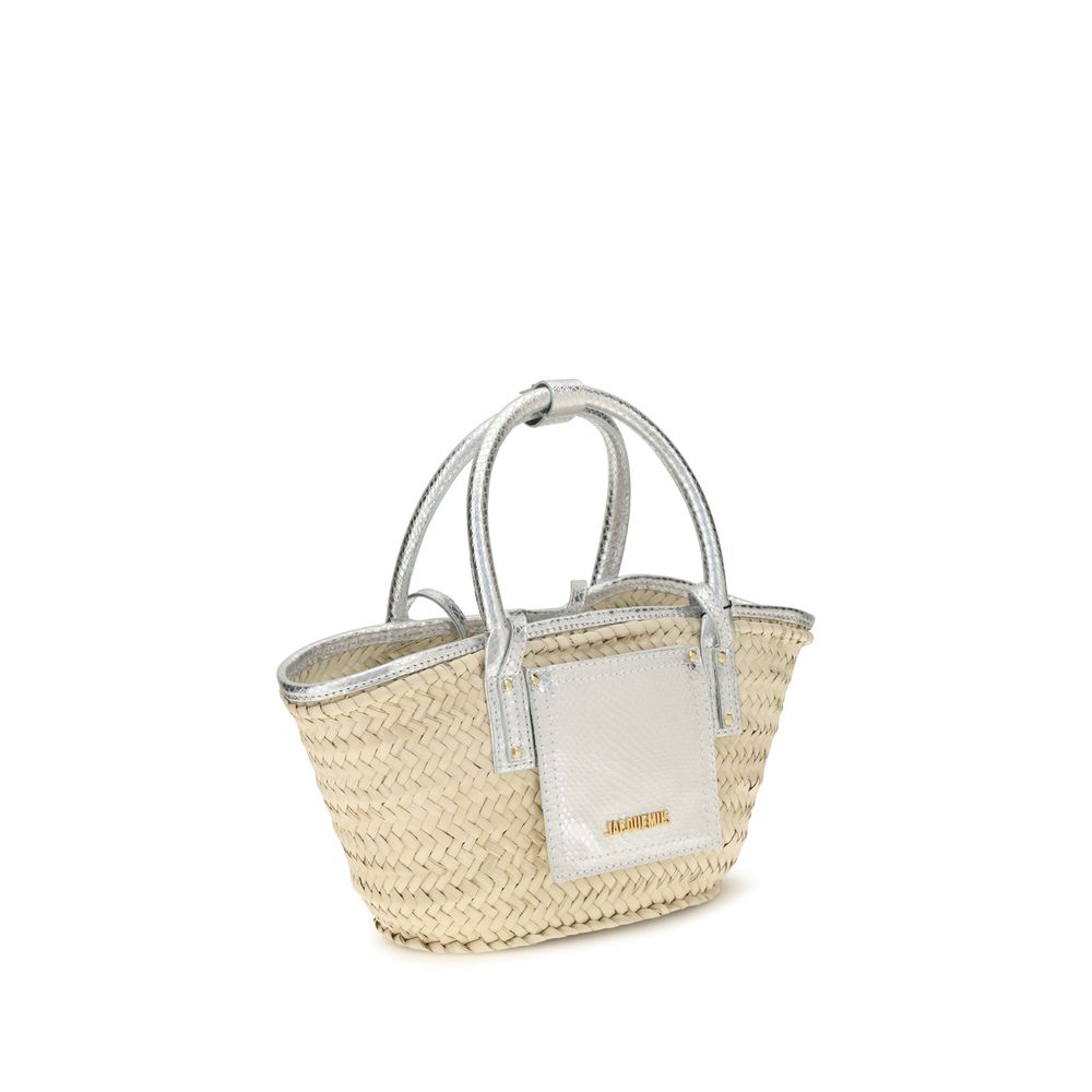 Jacquemus Beige Raffia Handtasche