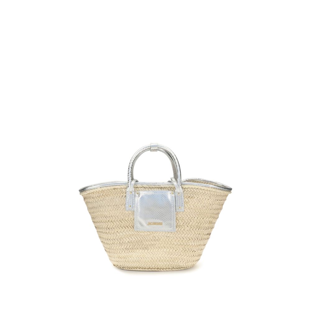 Jacquemus Beige Raffia Handtasche