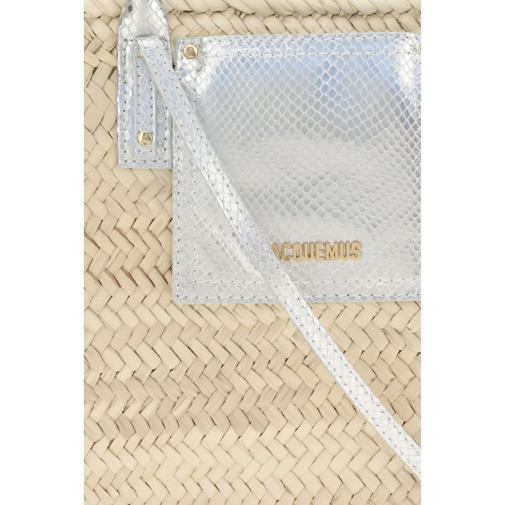 Jacquemus Beige Raffia Handtasche