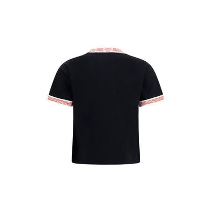 Versace Schwarzes Baumwoll-T-Shirt
