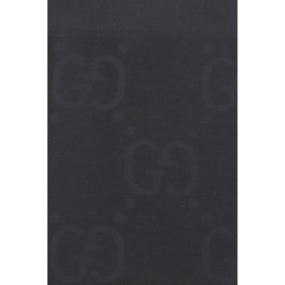Gucci Schal aus schwarzer Wolle Ovis Aries