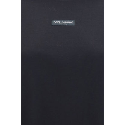 Dolce & Gabbana Schwarzes Baumwoll-T-Shirt