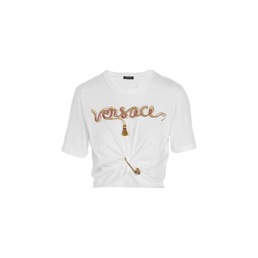 Versace Weißes Baumwoll-T-Shirt