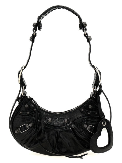 Balenciaga Schwarze Umhängetasche aus Lammleder