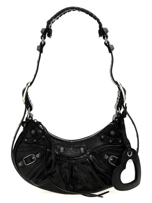 Balenciaga Schwarze Umhängetasche aus Lammleder