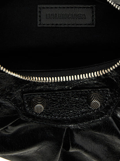 Balenciaga Schwarze Umhängetasche aus Lammleder