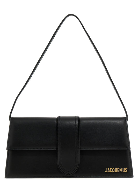 Jacquemus Schwarze Schultertasche aus Rindsleder