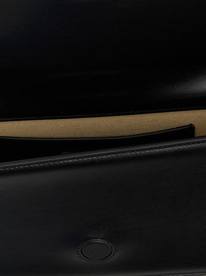 Jacquemus Schwarze Schultertasche aus Rindsleder