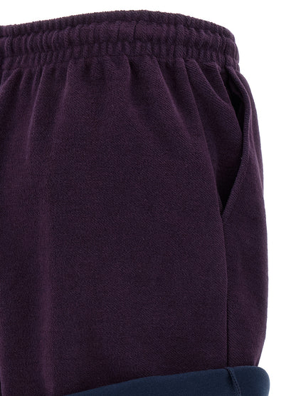 The Attico Lila Baumwoll-Bermudashorts