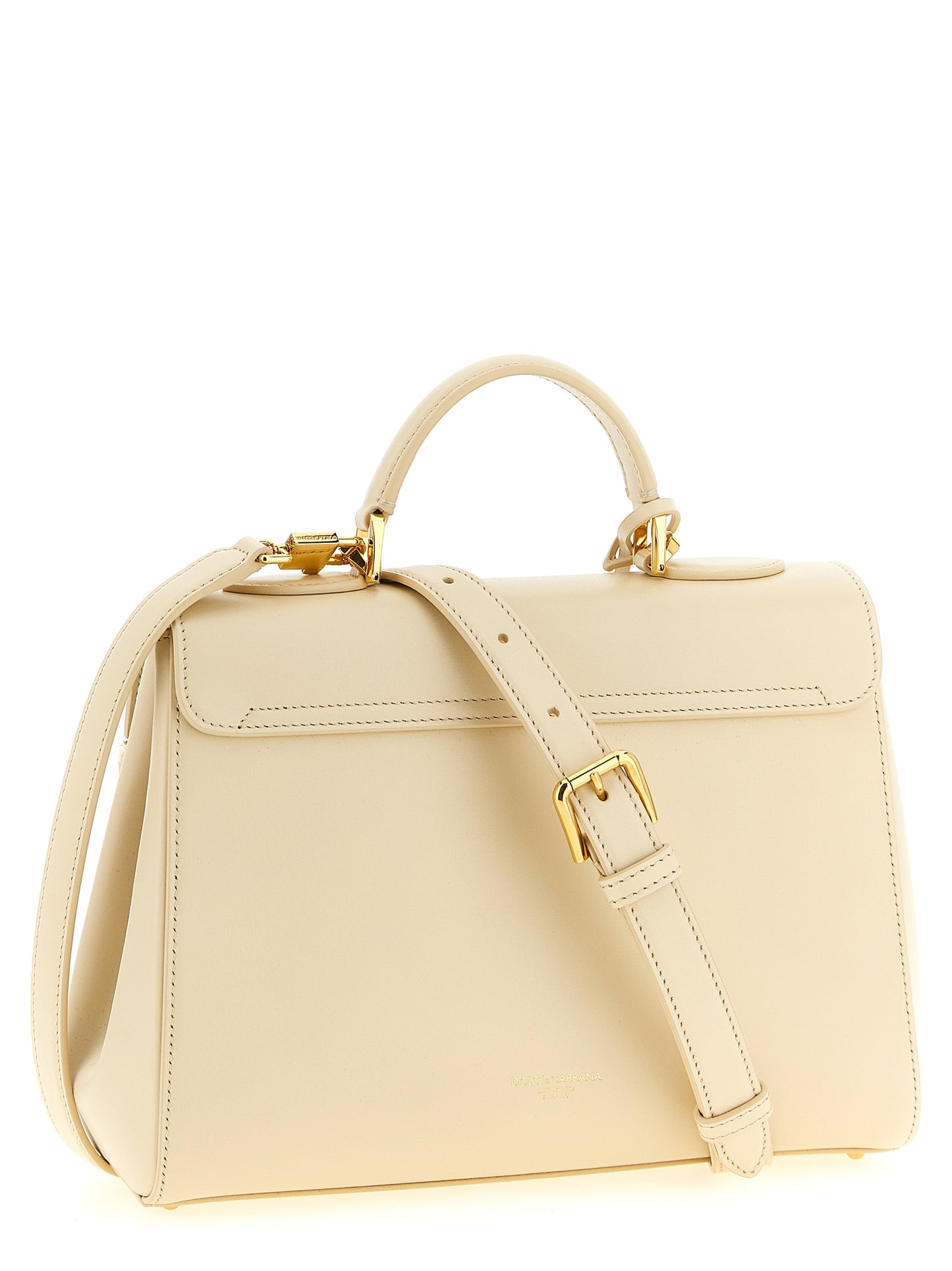 Dolce & Gabbana Weiße Lammleder-Handtasche