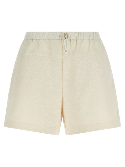 Moncler Weiße Bermuda-Shorts aus Polyester