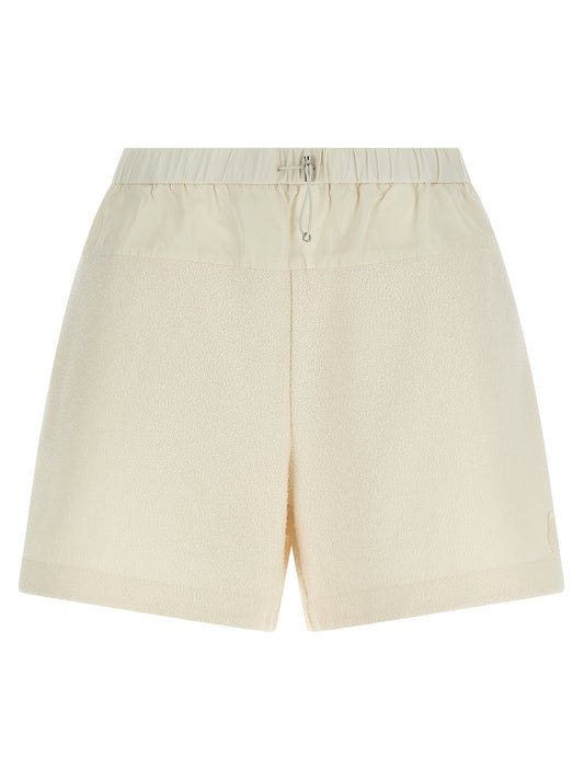 Moncler Weiße Bermuda-Shorts aus Polyester