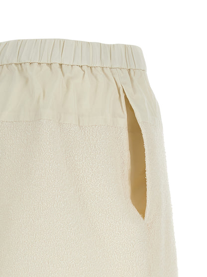 Moncler Weiße Bermuda-Shorts aus Polyester