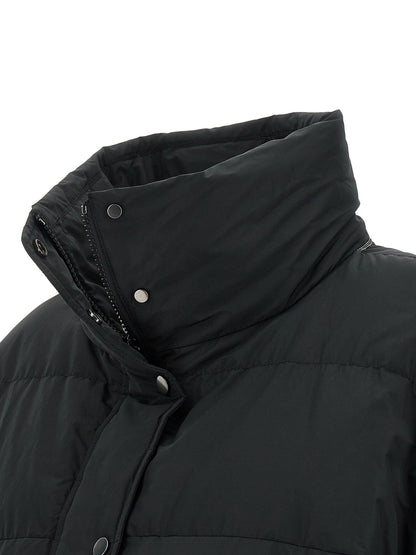 Brunello Cucinelli Schwarze Baumwoll-Shell-Jacke