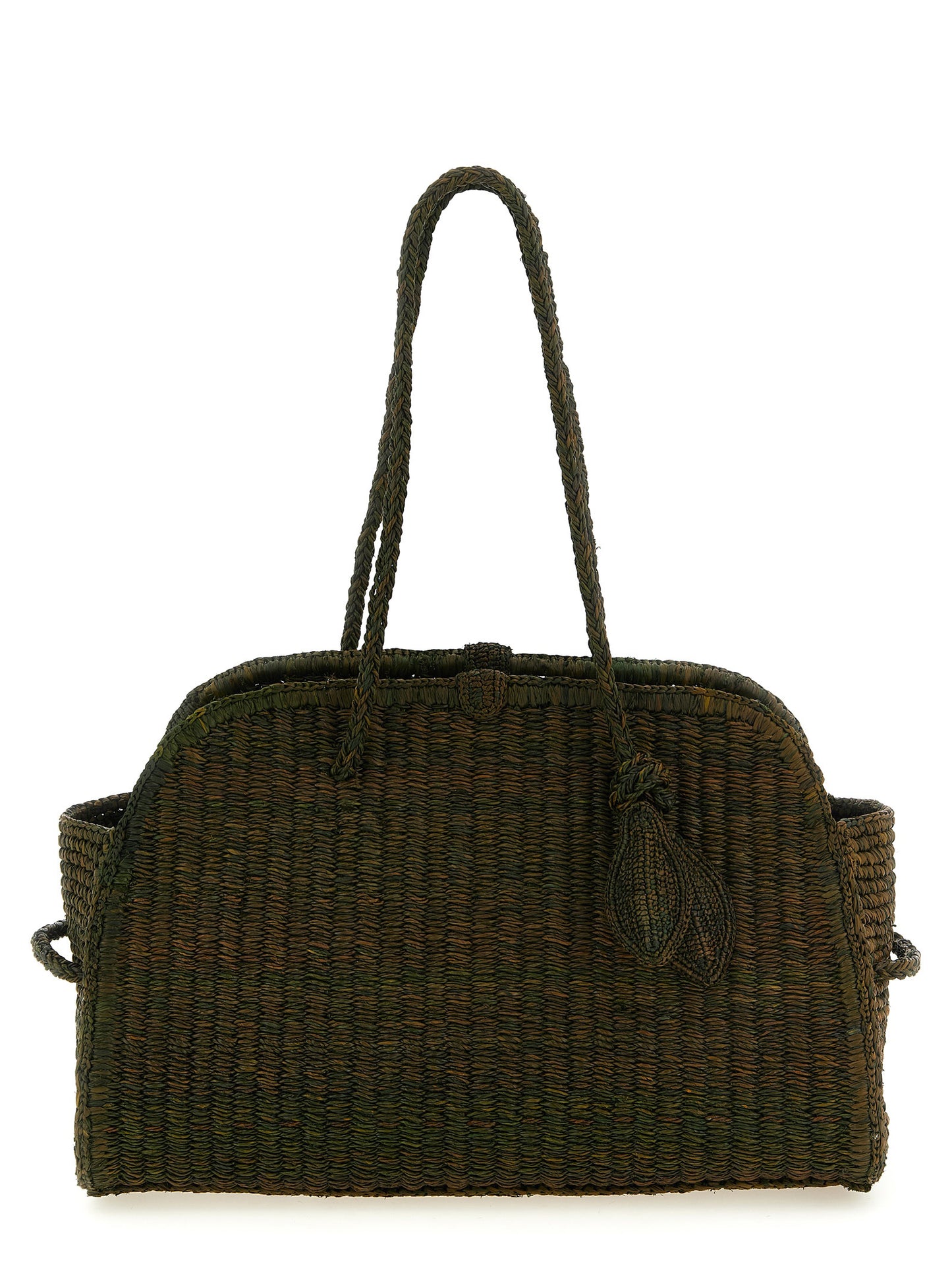 Jacquemus Zweifarbige Raffia-Tragetasche
