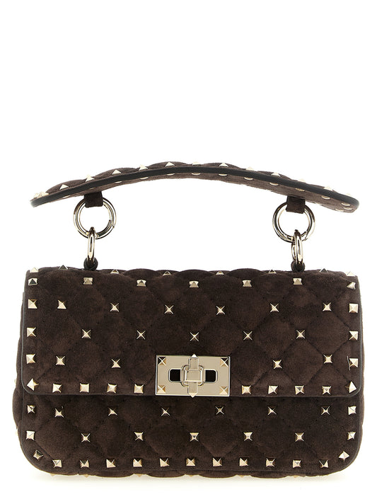 Valentino Garavani Braunes Kalbsleder Damen Crossbody Tasche