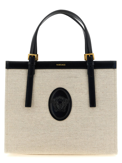 Versace Beige Leather Tote Bag