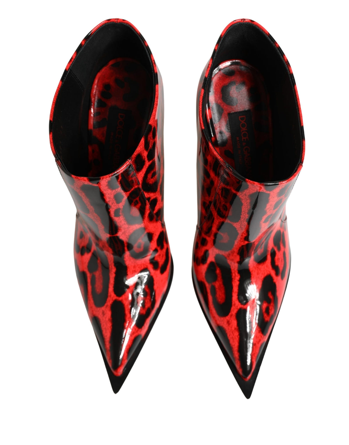 Dolce & Gabbana Red Leather Boots