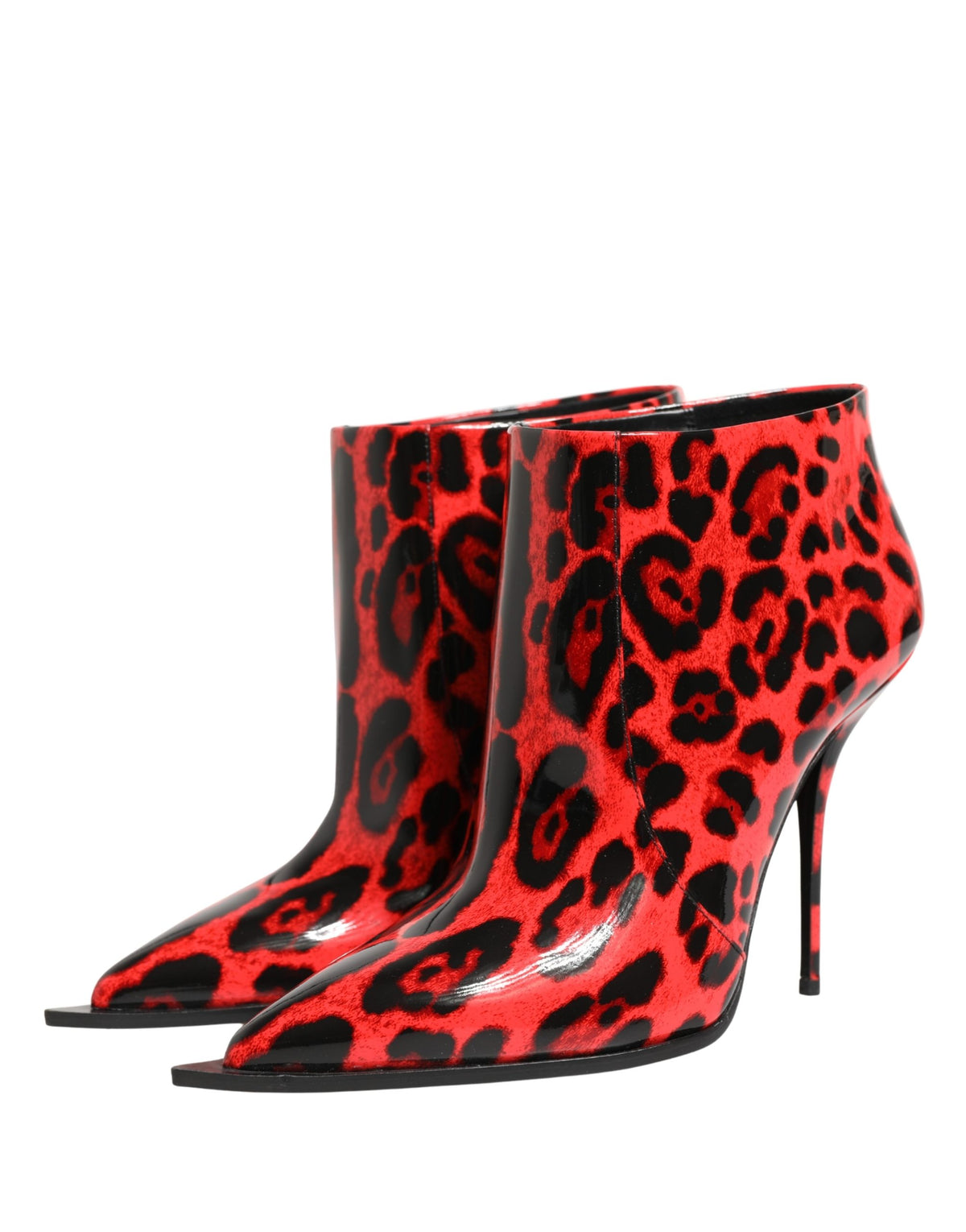 Dolce & Gabbana Red Leather Boots