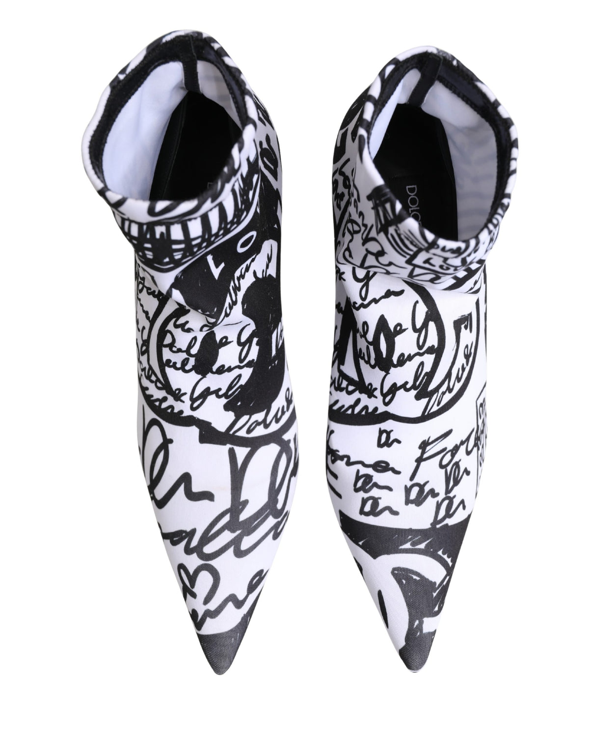 Dolce & Gabbana White Polyester Boots