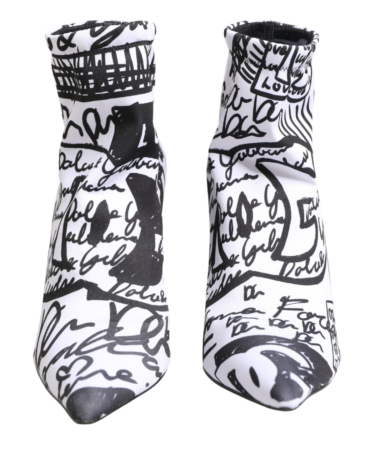 Dolce & Gabbana White Polyester Boots