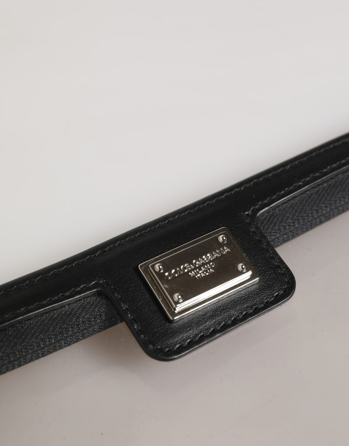Dolce & Gabbana Transparente PVC-Clutch mit Kalbslederbesatz