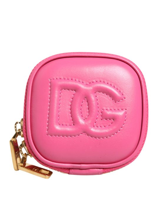 Dolce & Gabbana Pinkes Kalbsleder-Etui mit DG-Logo