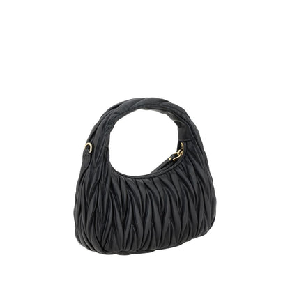 Miu Miu Schwarze Kalbsleder Bos Taurus Handtasche