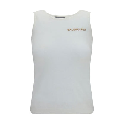 Balenciaga Weiße Baumwoll-Tanktops