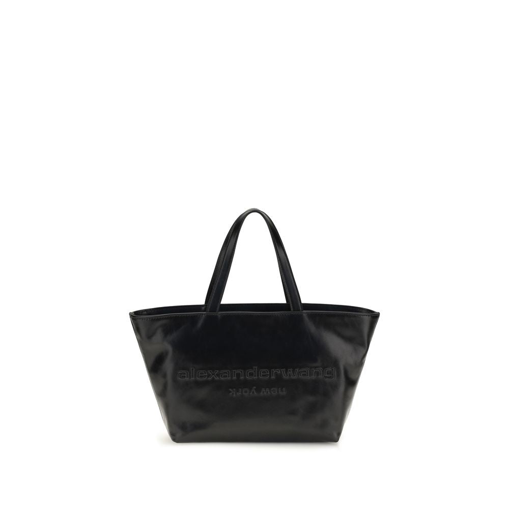 Alexander Wang Schwarze Kalbsleder Bos Taurus Handtasche