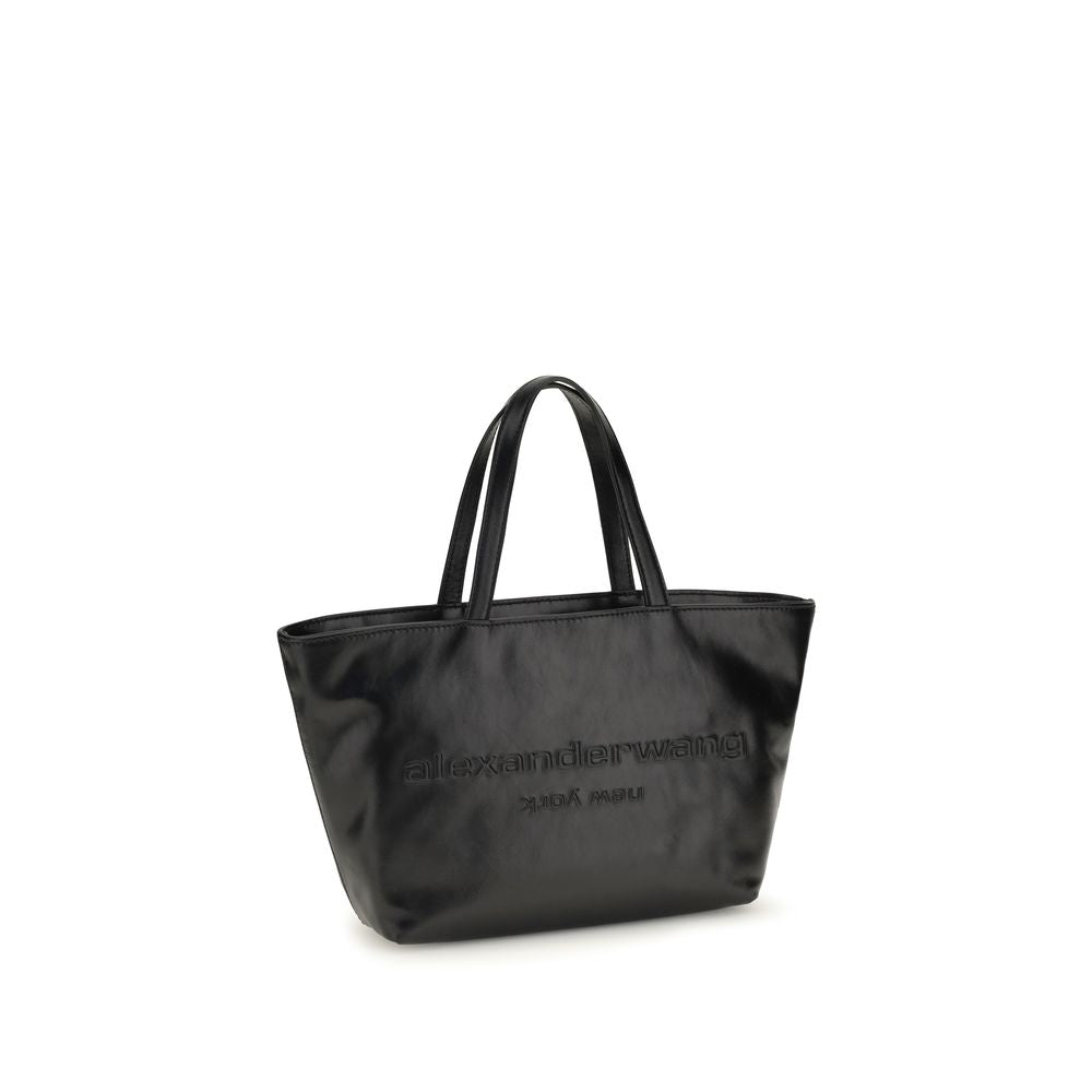 Alexander Wang Schwarze Kalbsleder Bos Taurus Handtasche