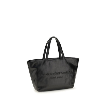 Alexander Wang Schwarze Kalbsleder Bos Taurus Handtasche