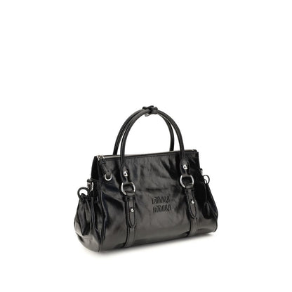 Miu Miu Schwarze Kalbsleder Bos Taurus Handtasche