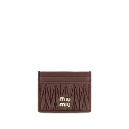 Miu Miu Bordeaux Lamm Ovis Aries Aries Geldbörse