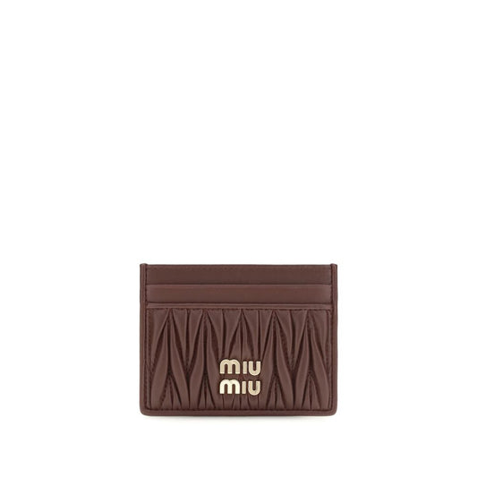 Miu Miu Bordeaux Lamm Ovis Aries Aries Geldbörse