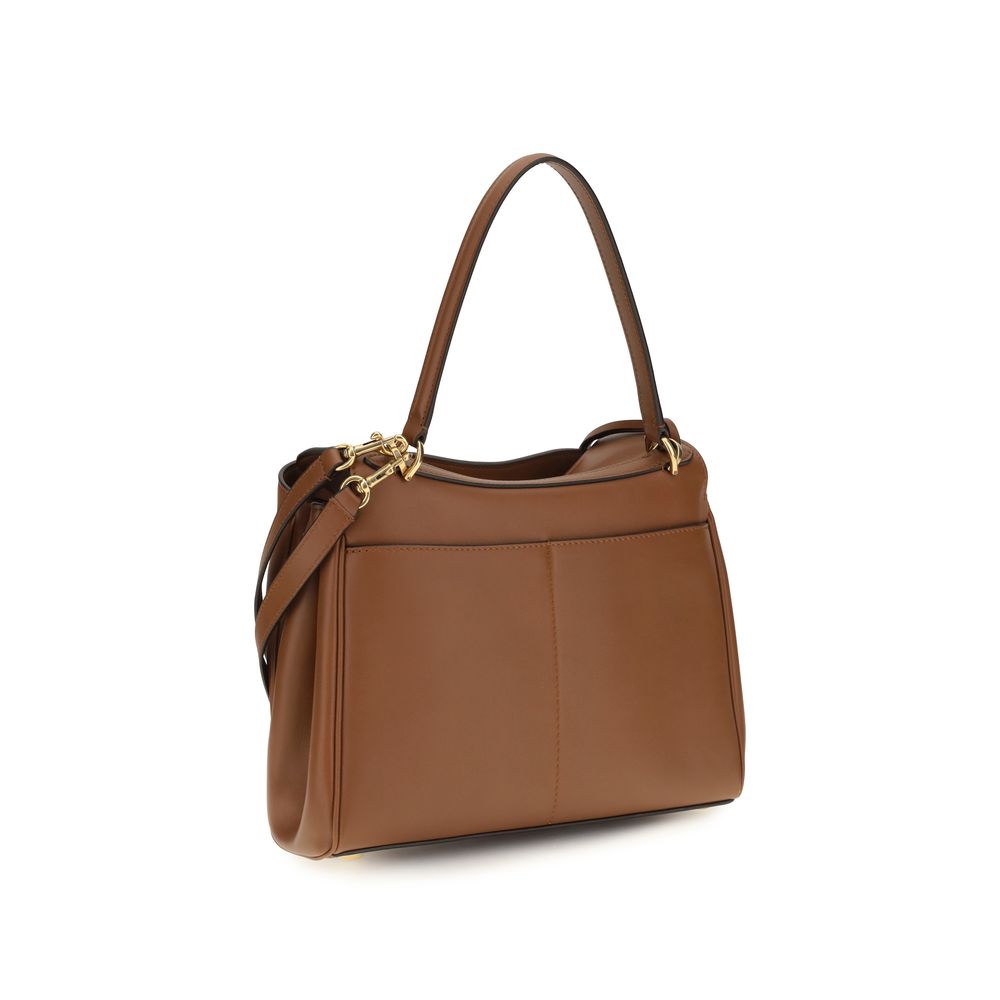 Balenciaga Braune Kalbsleder Bos Taurus Schultertasche