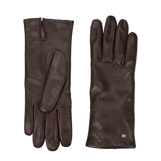 Max Mara Braune Lederhandschuhe