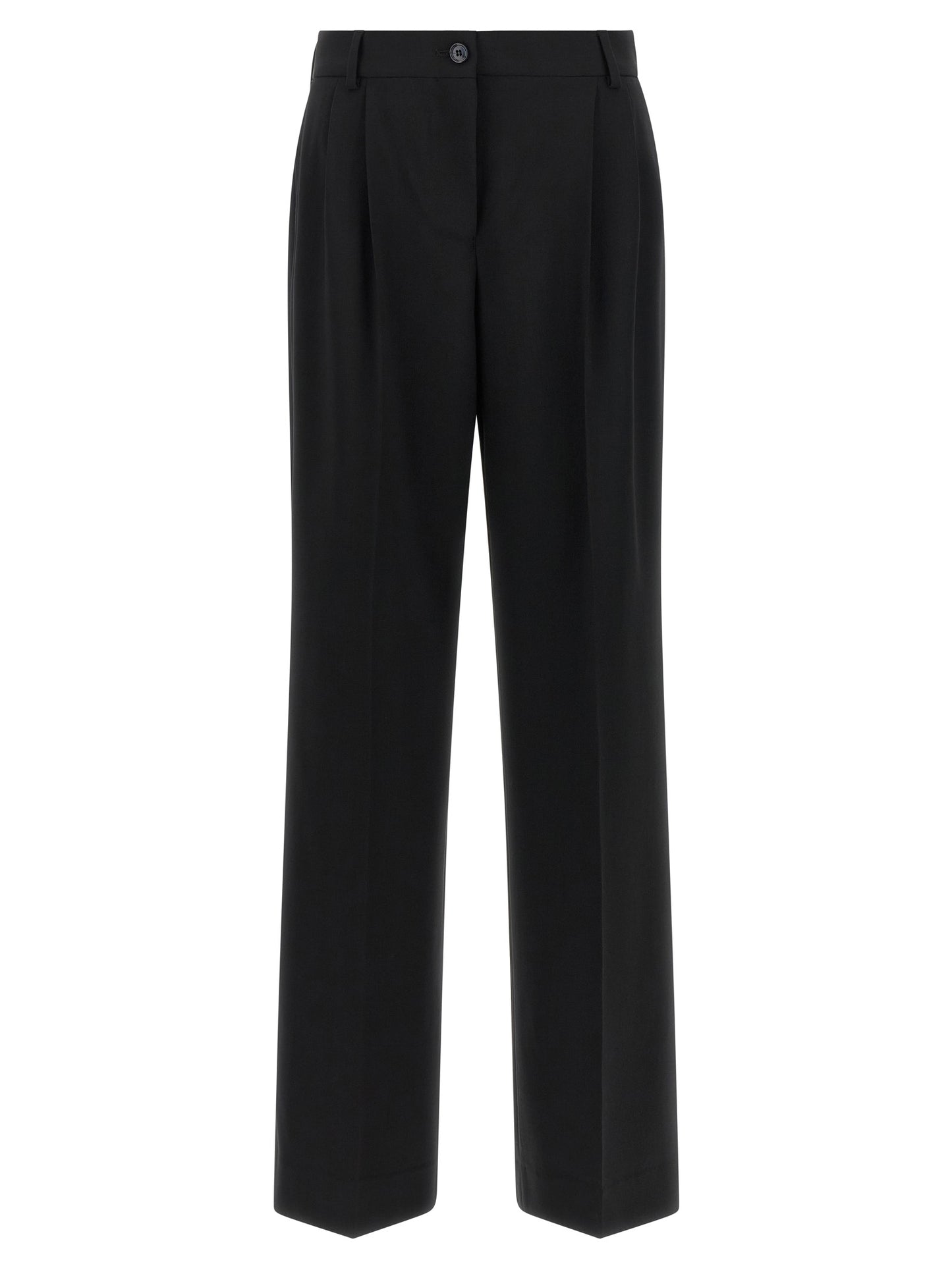 Dolce & Gabbana Schwarze Hose aus reiner Schurwolle