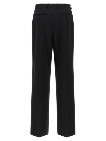 Dolce & Gabbana Schwarze Hose aus reiner Schurwolle