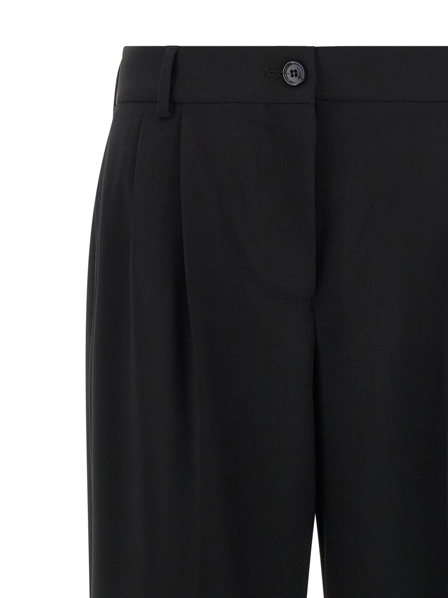 Dolce & Gabbana Schwarze Hose aus reiner Schurwolle