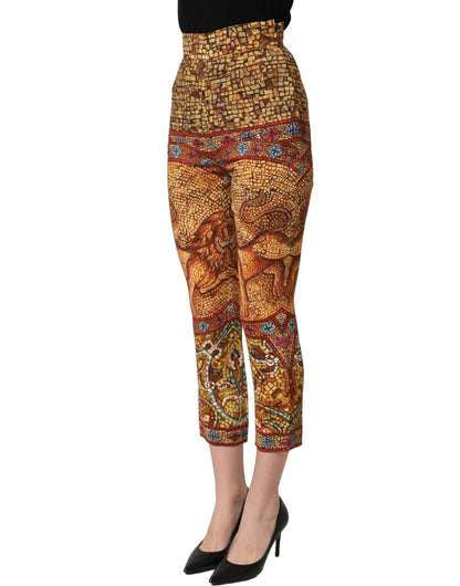 Dolce & Gabbana Multicolor Viscose Trousers