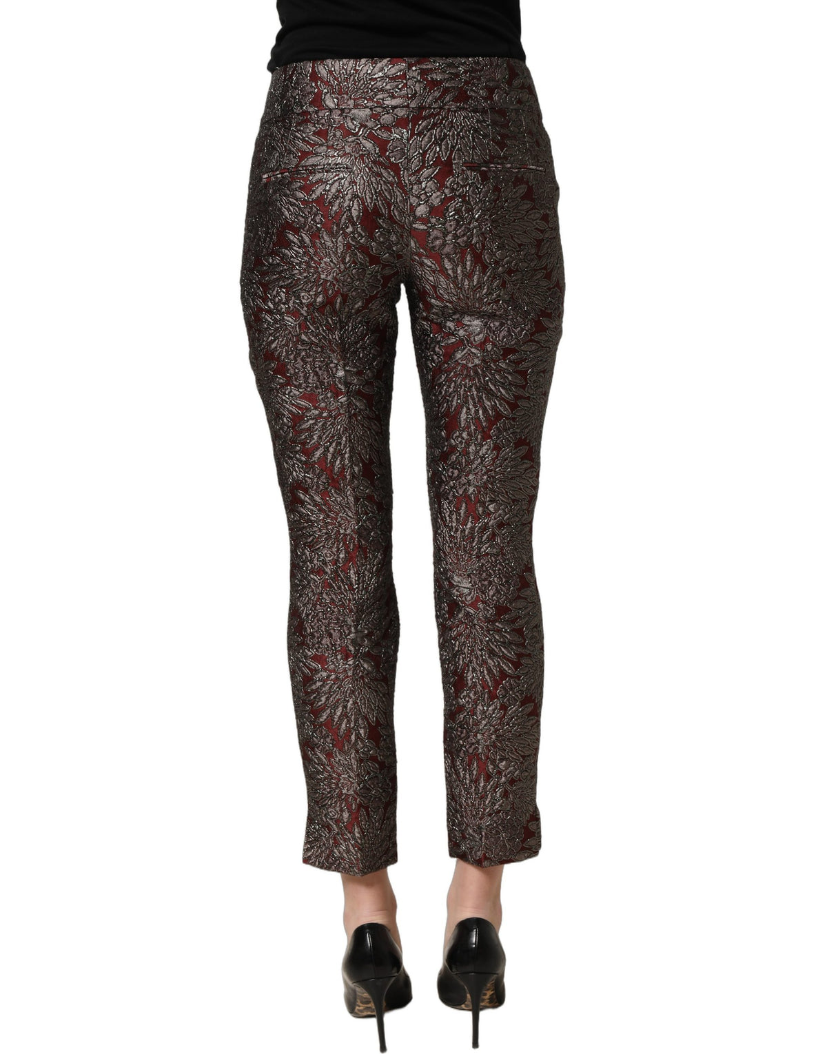 Dolce & Gabbana Gray Polyester Trousers