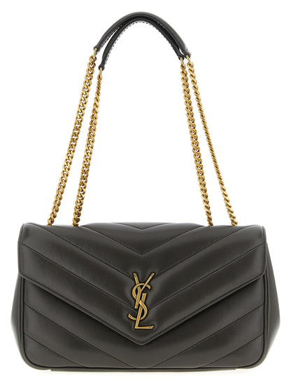 Saint Laurent Schultertasche aus braunem Lammleder