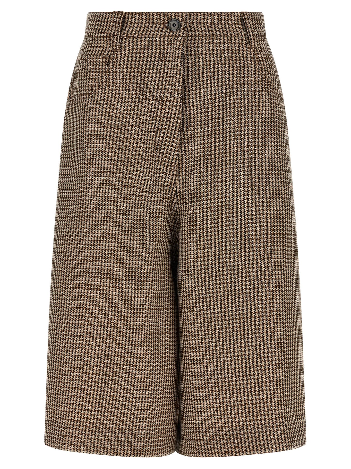 Brunello Cucinelli Braune Bermuda-Shorts aus Schurwolle