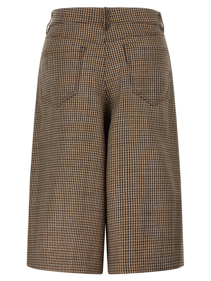 Brunello Cucinelli Braune Bermuda-Shorts aus Schurwolle