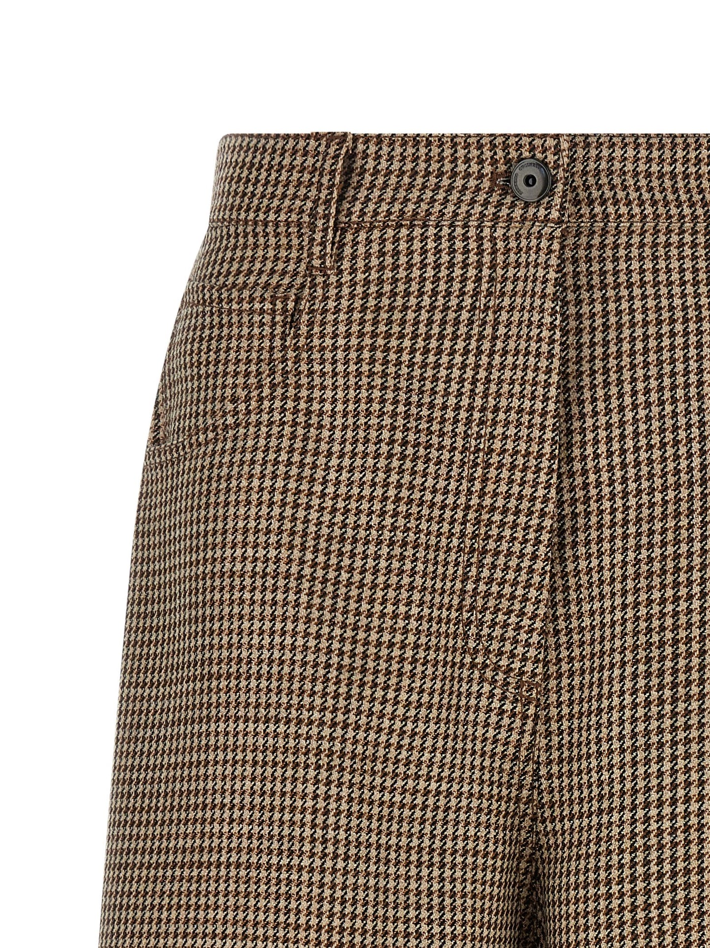 Brunello Cucinelli Braune Bermuda-Shorts aus Schurwolle