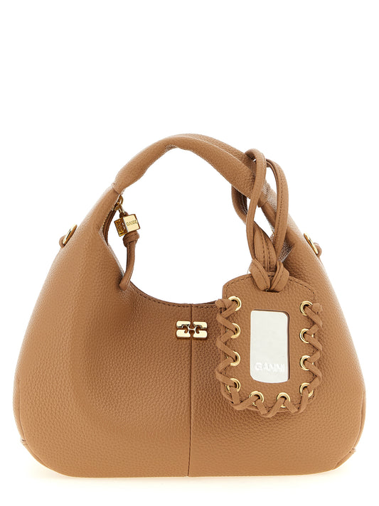 Ganni Beige Polyester Handtasche