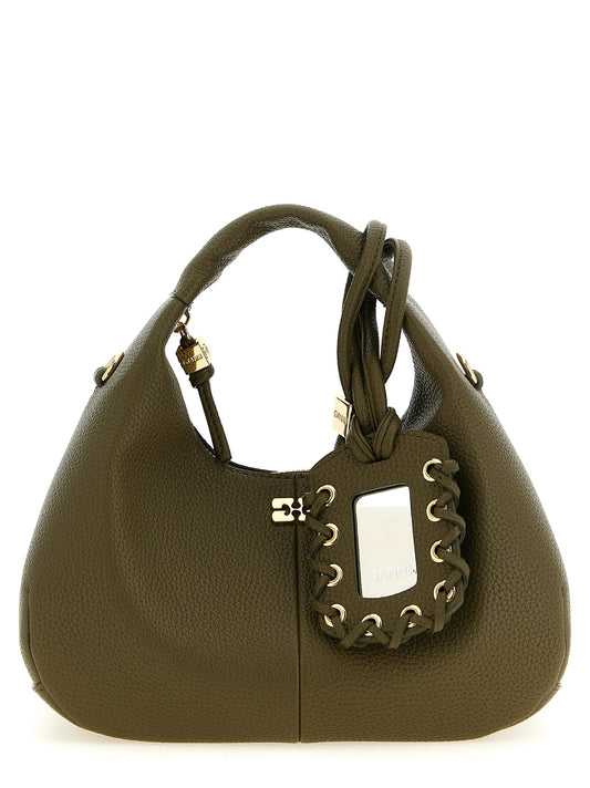 Ganni Zweifarbige Handtasche aus Polyester