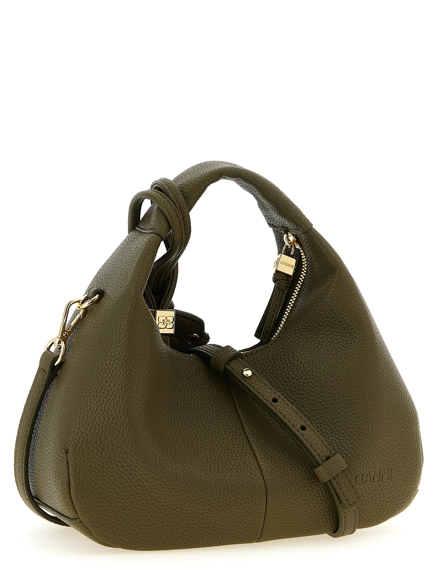 Ganni Zweifarbige Handtasche aus Polyester
