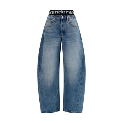 Alexander Wang Blaue Baumwolljeans im Relaxed Fit